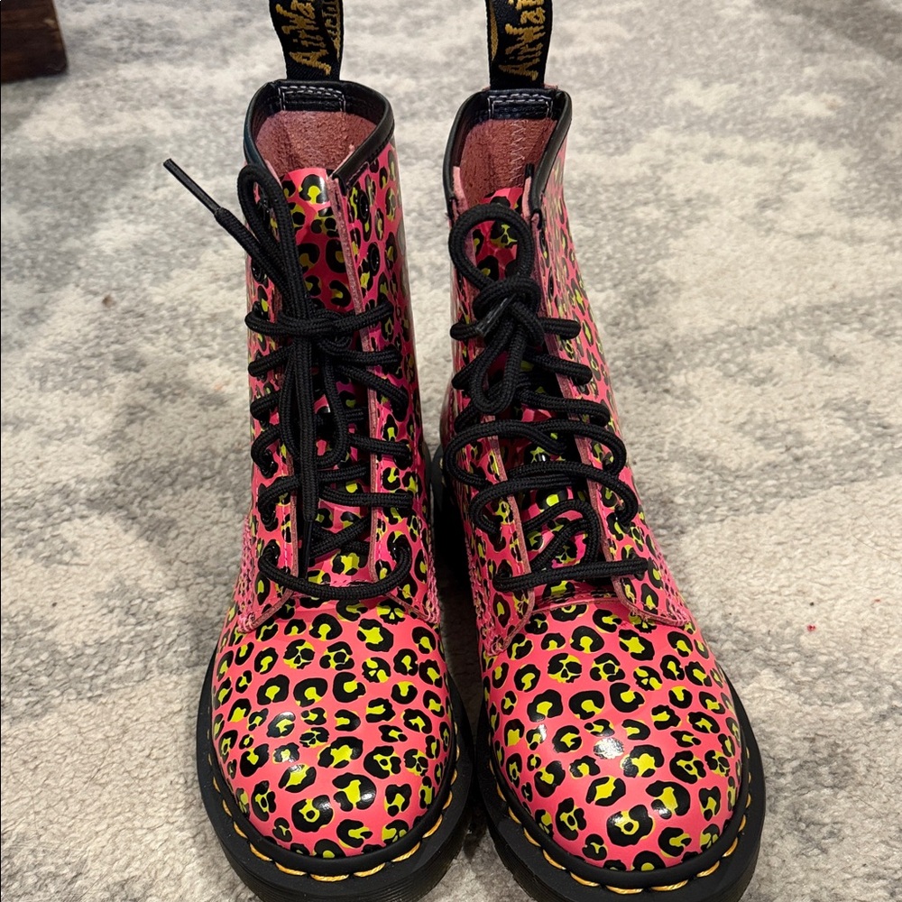Dr Martens  1460 pink leopard print